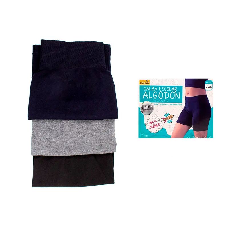 GARSIL - Pack 4 Calza Cortas Algodón Mujer Juveniles - Sin Costuras - Tiro Alto