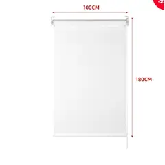 GENERICO - Cortina Roller Black-Out Blanco 100X180CM