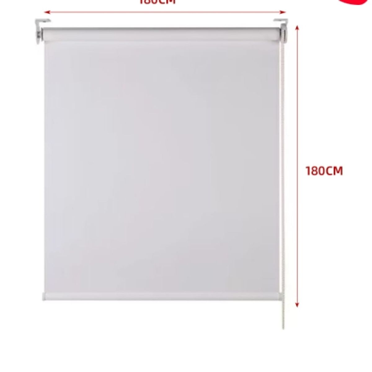 GENERICO - Cortina Roller Black-Out Gris Claro 150X180CM