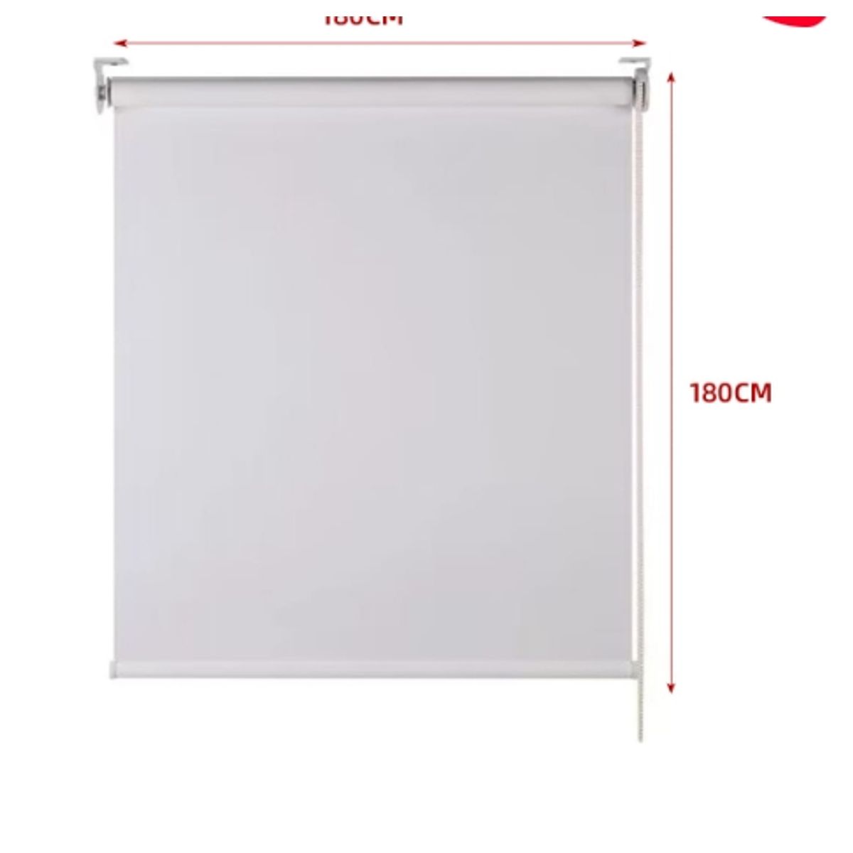 GENERICO - Cortina Roller Black-Out Gris Claro 150X180CM