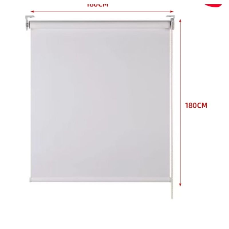 GENERICO - Cortina Roller Black-Out Gris Claro 150X180CM