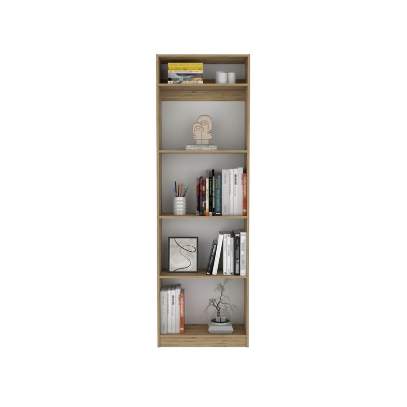 FMFURNITURE - Set Estante 4 Repisas + Complemento Fm-033C Cafe Claro