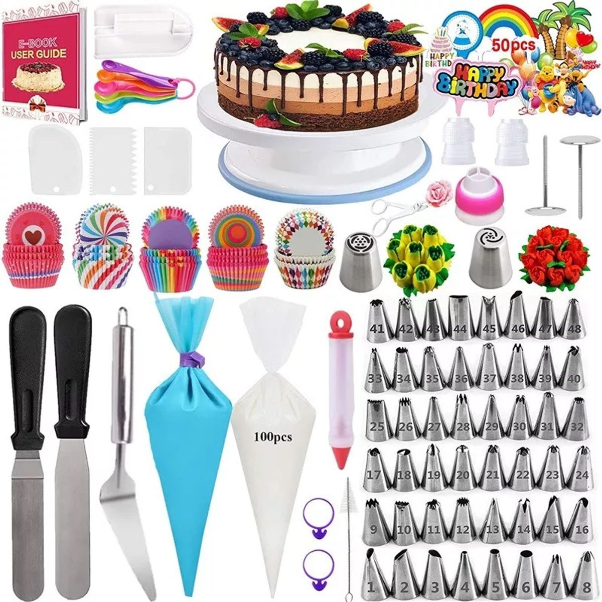 GENERICO - Kit De Decoración De Pasteles Set De Reposteria 322pzs