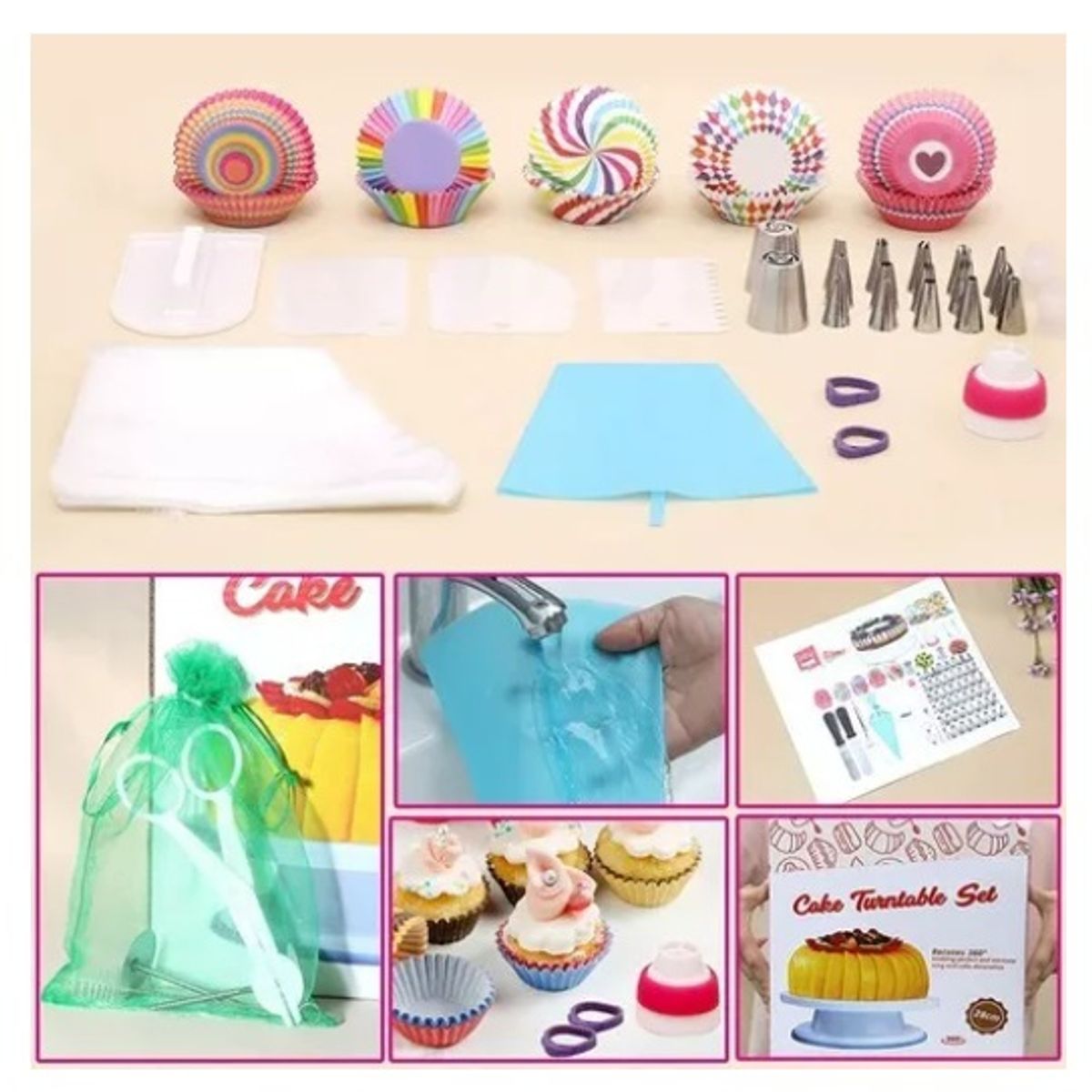 GENERICO - Kit De Decoración De Pasteles Set De Reposteria 322pzs