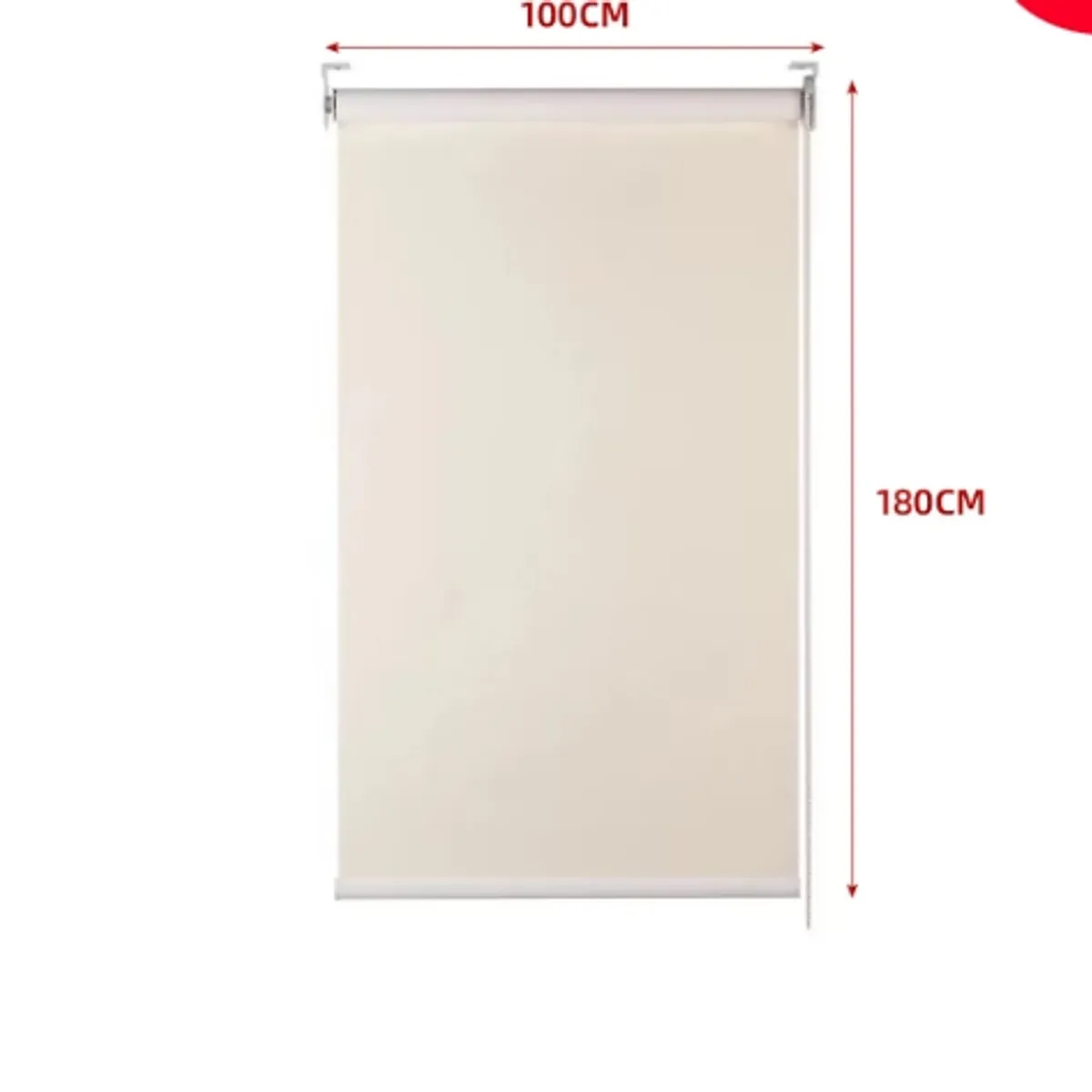 GENERICO - Cortina Roller Black-Out Beige Claro 100X180CM