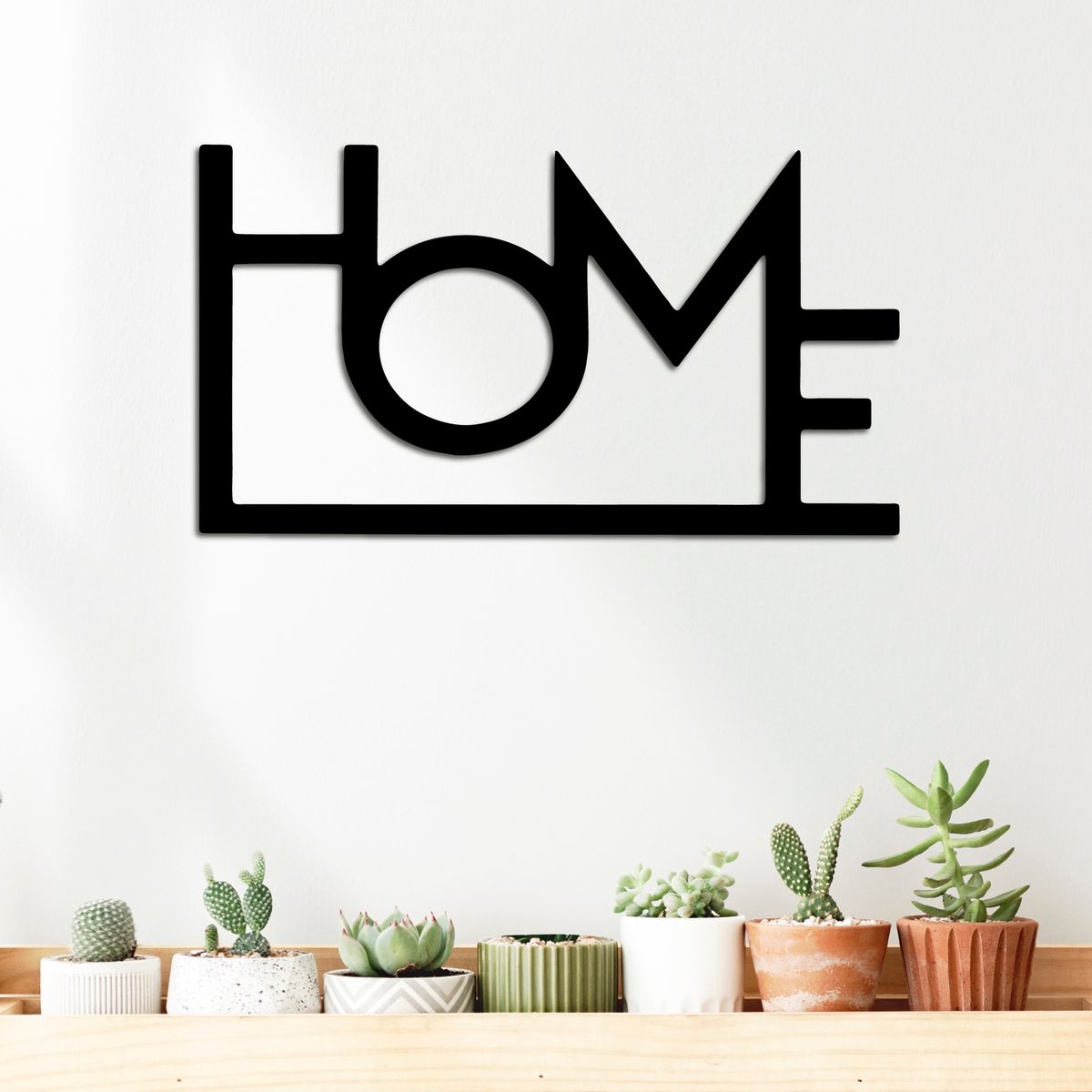 ELAB PROPIA - Cuadro Decorativo Home 50x28cm - Madera Fun Republic