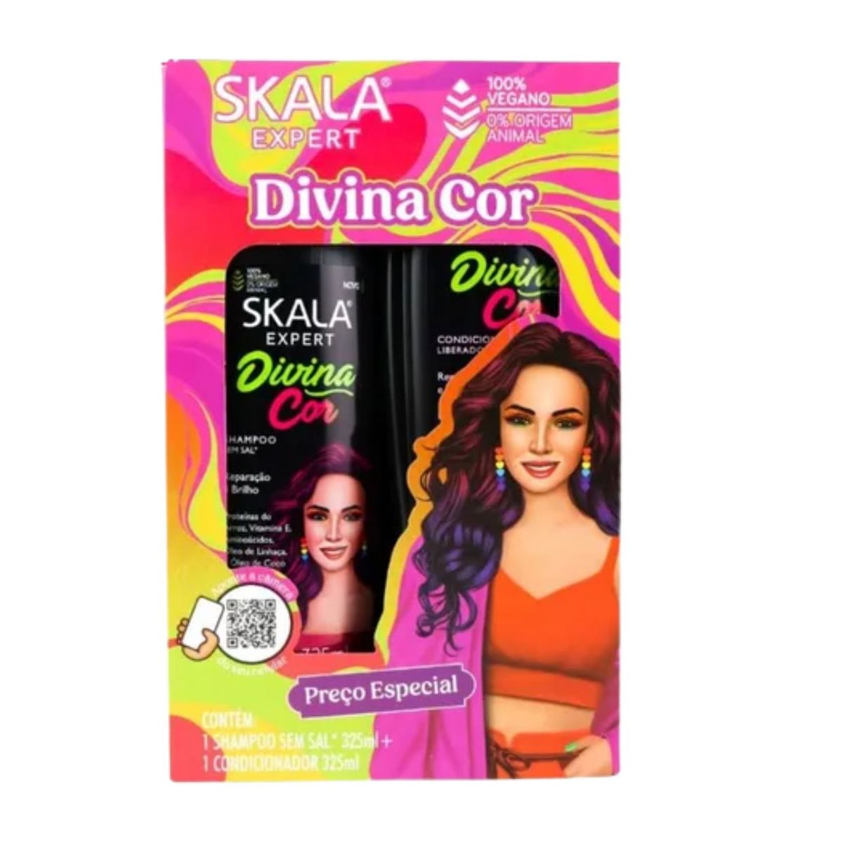 SKALA - kit Skala Divina Cor Shampoo y Acondicionador  650ml Cabello Teñido