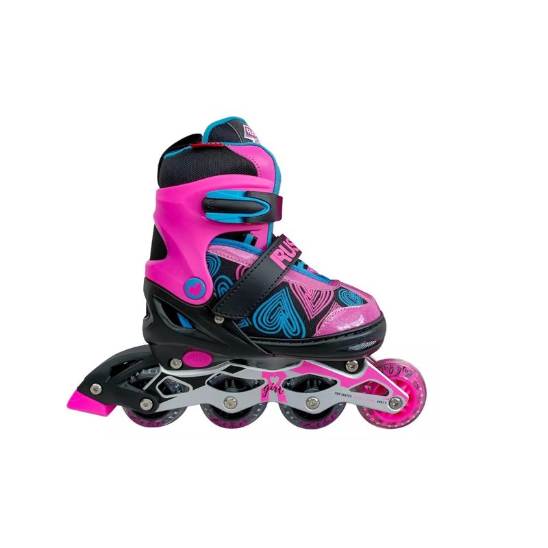 GENERICO - Patines En Linea Pro Rush Girl Aluminio Ajustables T 34-37