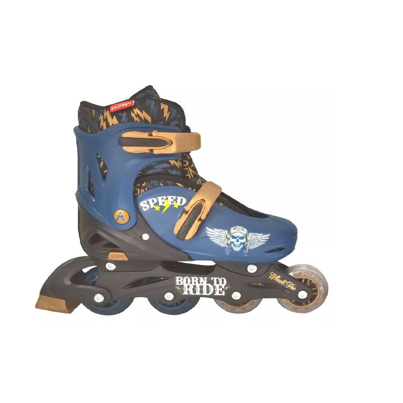 GENERICO - Patines En Linea Apache Con Luces Ajustables T 34-37