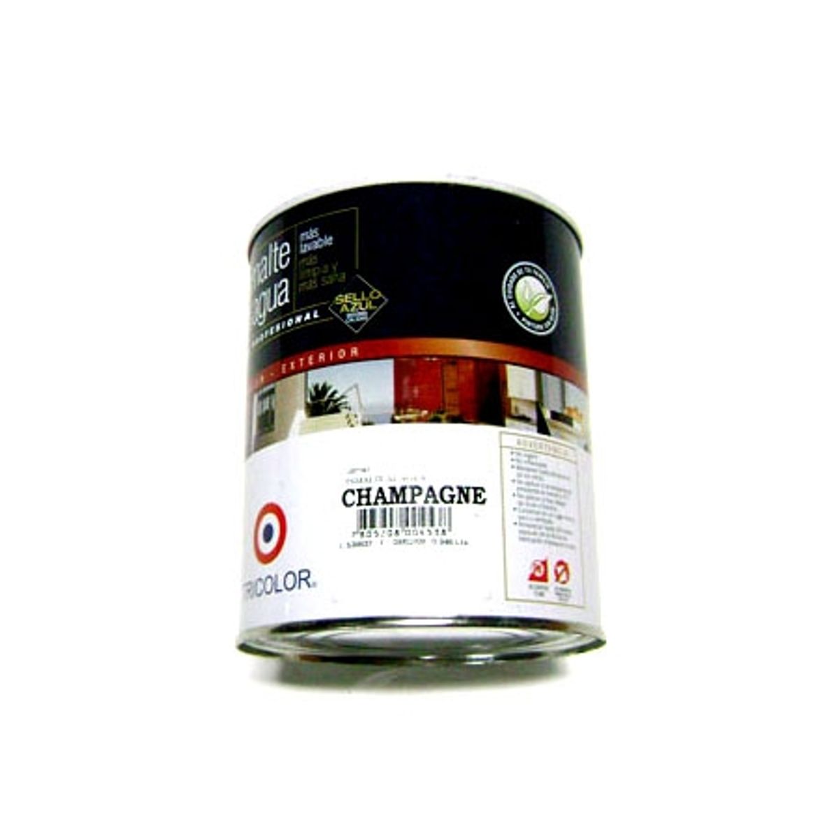 TRICOLOR - ESMALTE AGUA 1/4 GAL. BLANCO INVIERNO TRIC PROF