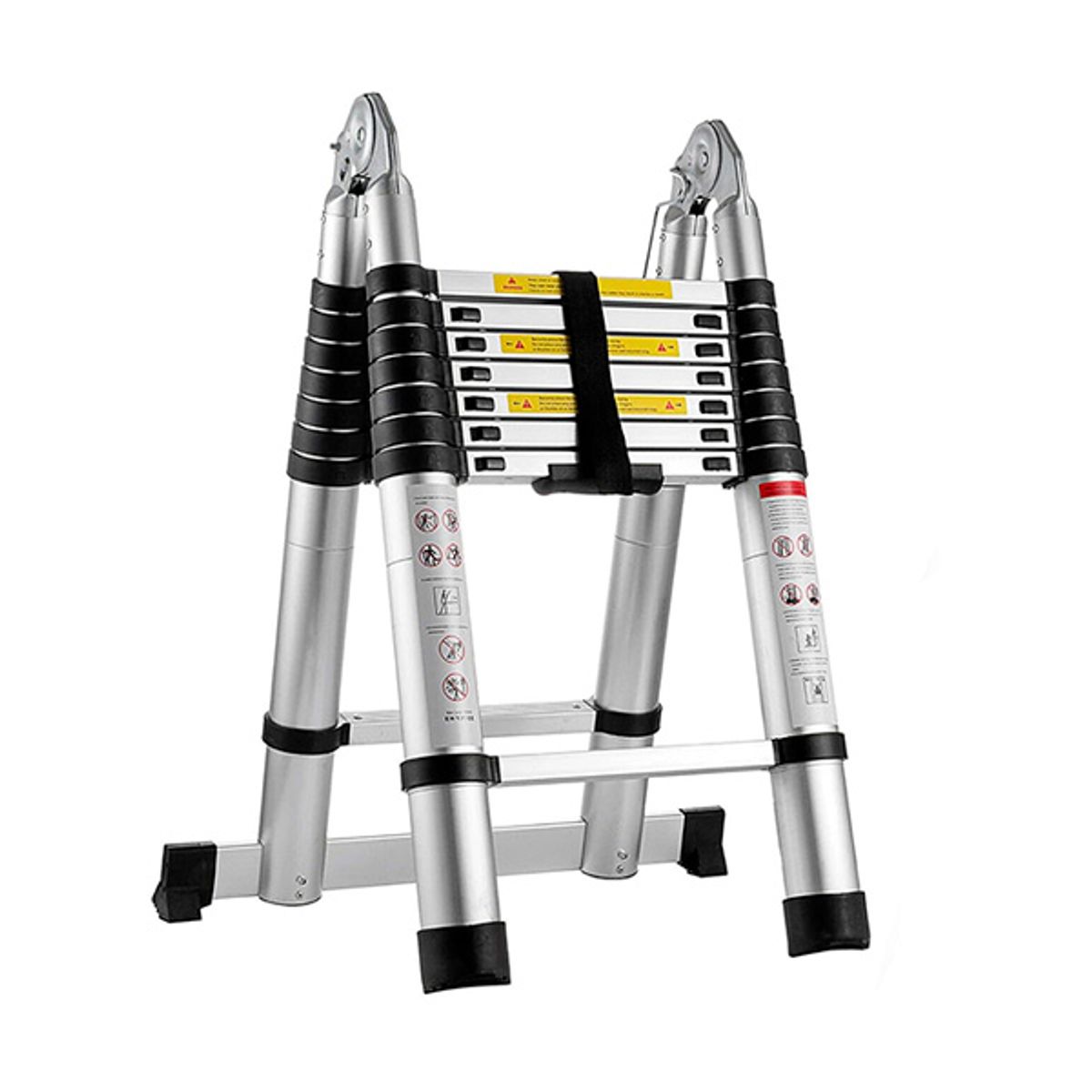 GENERICO - Escalera Aluminio Telescópica Multi-Uso Doble 5,0 mt - JZ250D