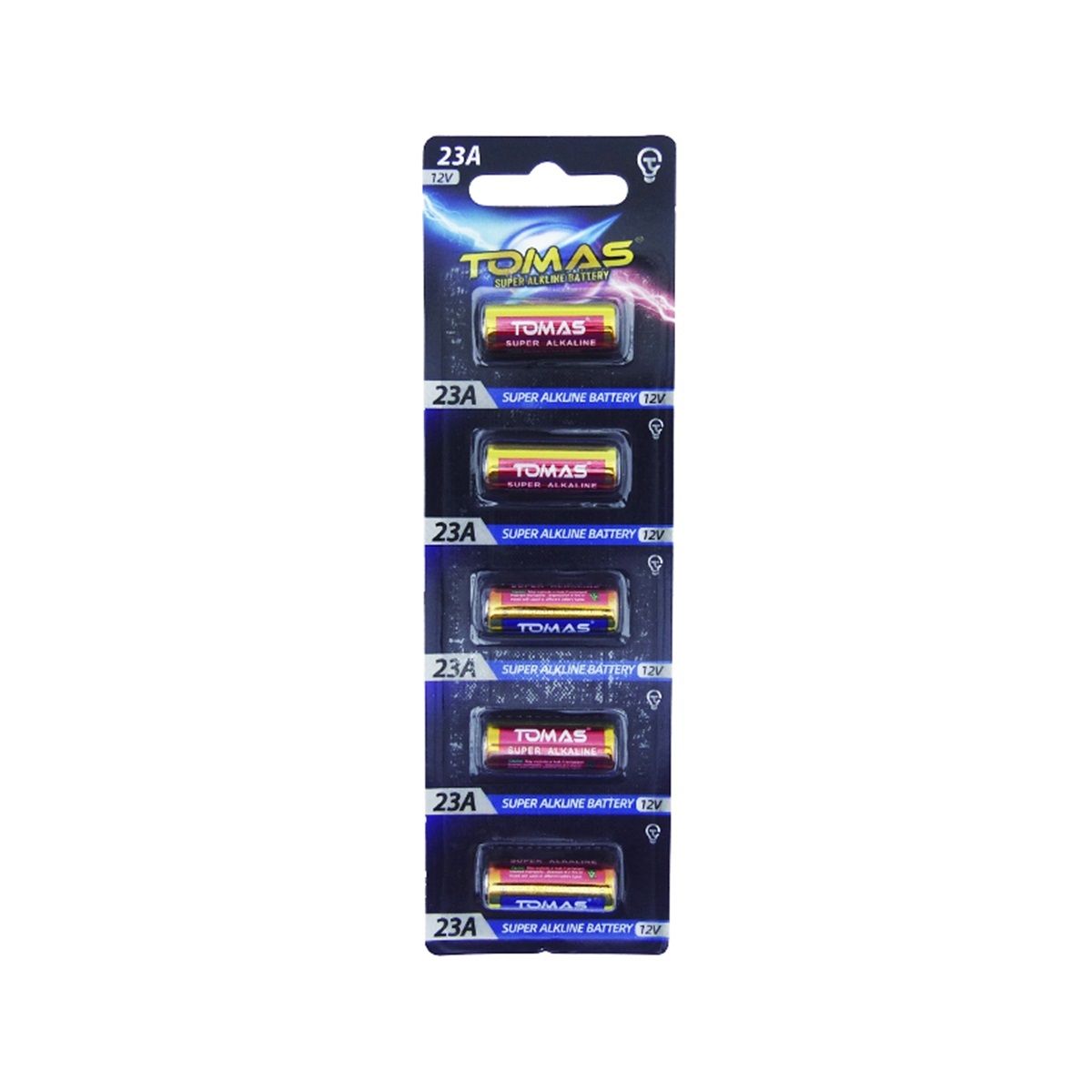 THOMAS - Pack 5 Pilas Tomas 23A 12v Alkaline
