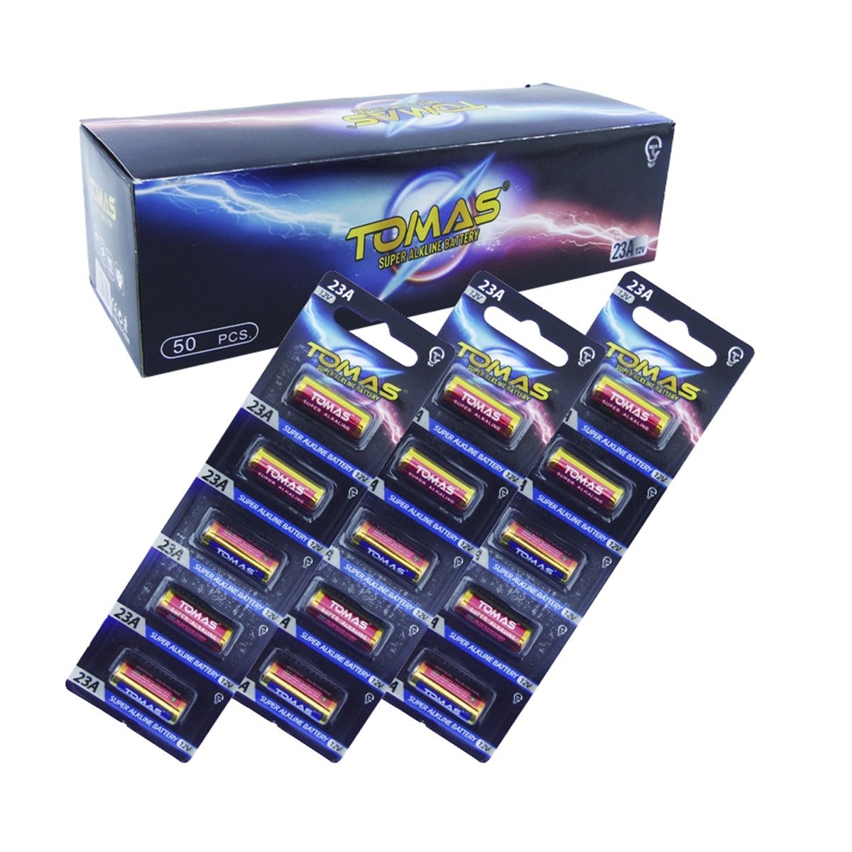THOMAS - Pack 5 Pilas Tomas 23A 12v Alkaline