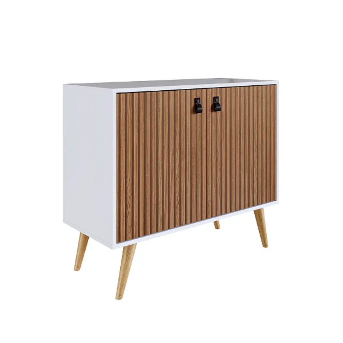 BE DESIGN - Buffet Amber 2 Puertas Blanco/Brise