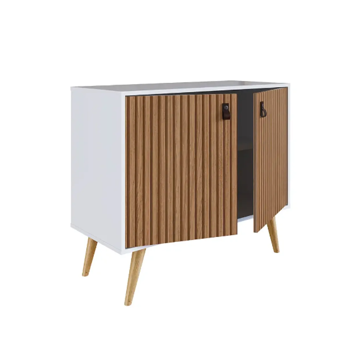 BE DESIGN - Buffet Amber 2 Puertas Blanco/Brise