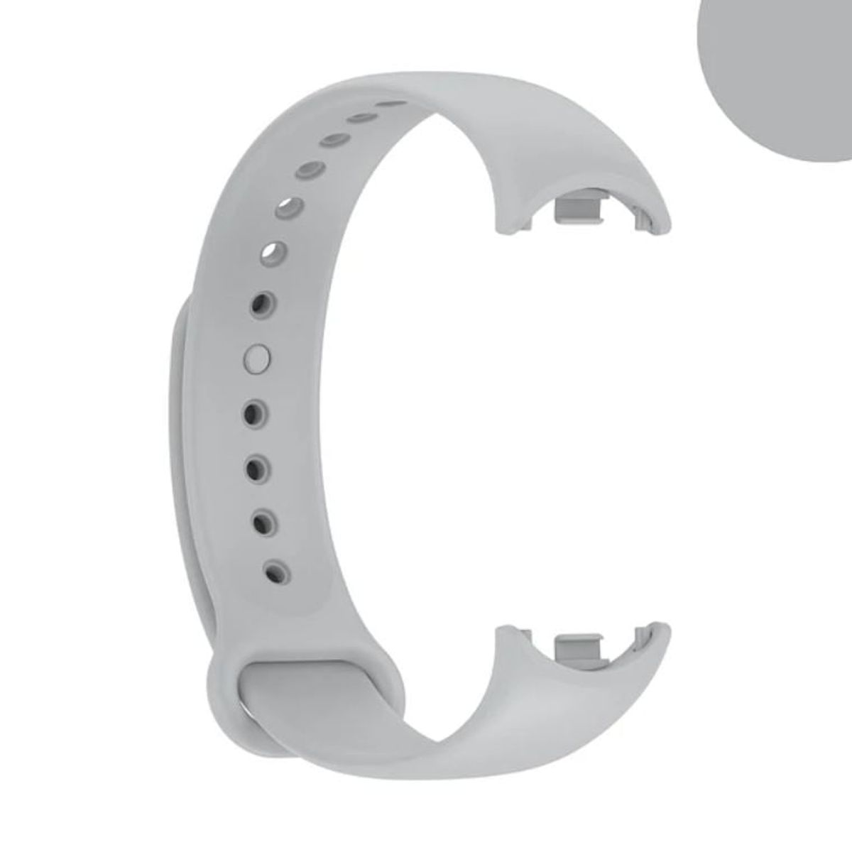 GENERICO - Correa Para Xiaomi Smart Band 8 y 9 Silicona Gris