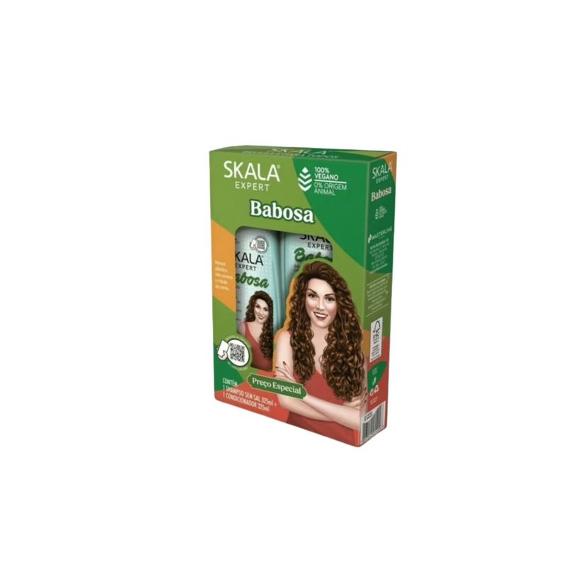 SKALA - Kit Skala Babosa Shampoo Acondicionador  650ml  Cabello Rizados