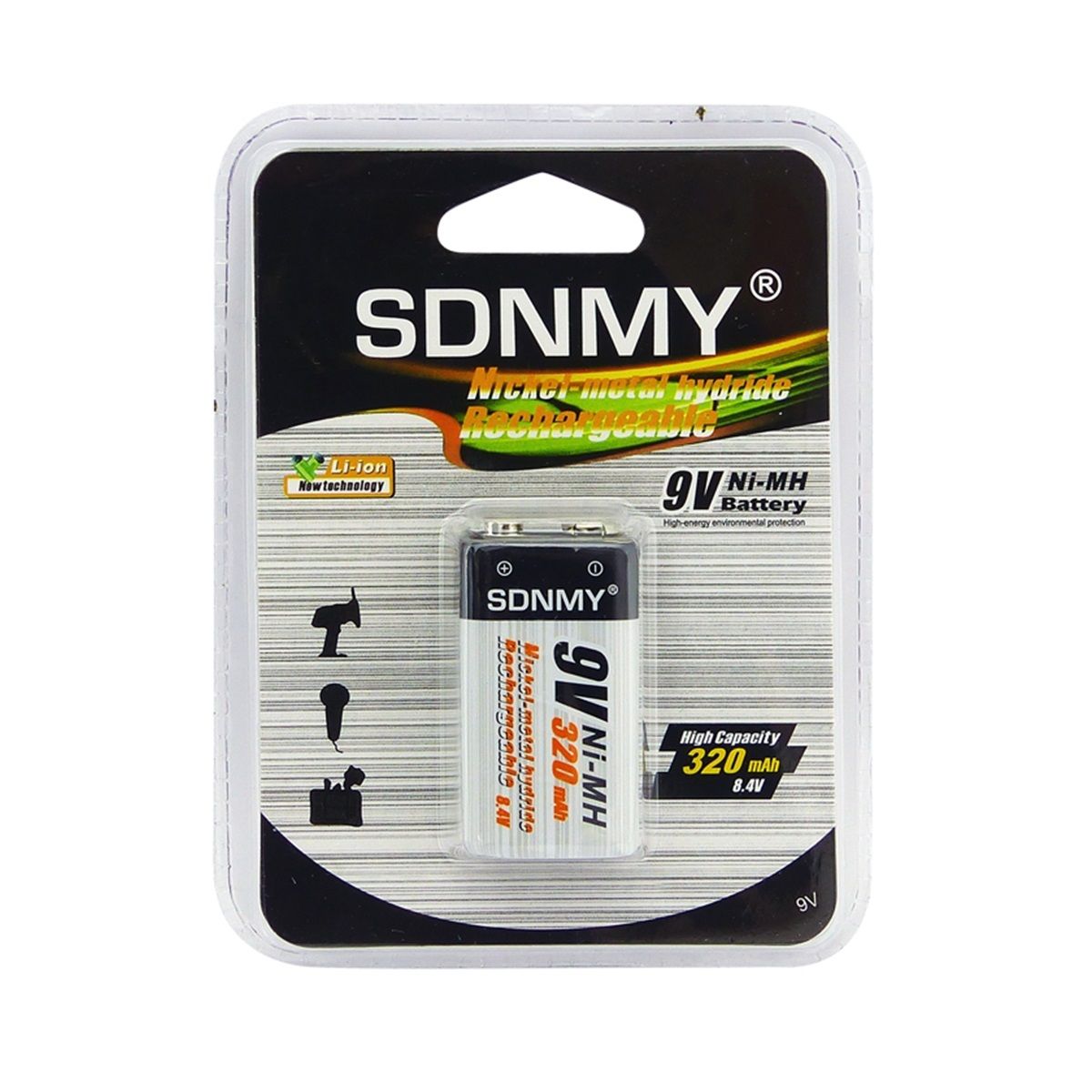 GENERICO - Batería Recargable Sdnmy 9V 320 Mah