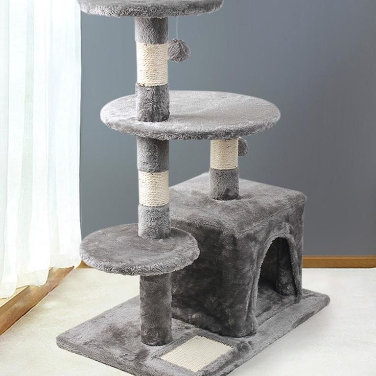 Rascador de Gatos 3 niveles + Casita MA03
