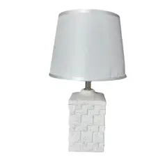 GENERICO - Lampara De Velador Lampara De Mesa Diseño Piedra Tallada