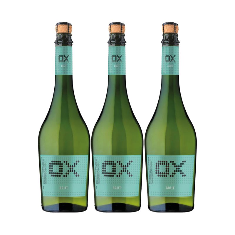 GENERICO - 3x Espumante OX Brut 750cc