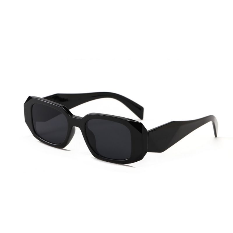 GENERICO - Gafas Lentes De Sol Retro Negro estilo Prada UV400
