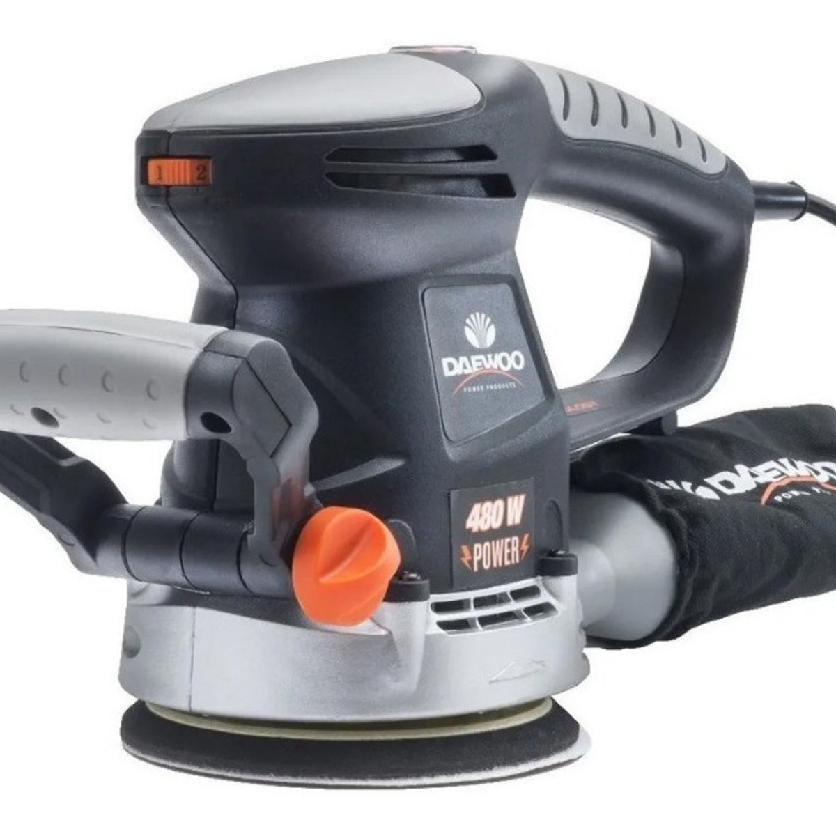 DAEWOO - Lijadora Roto Orbital Daewoo 480w DAOS480 2 Veloc + 5 Lijas