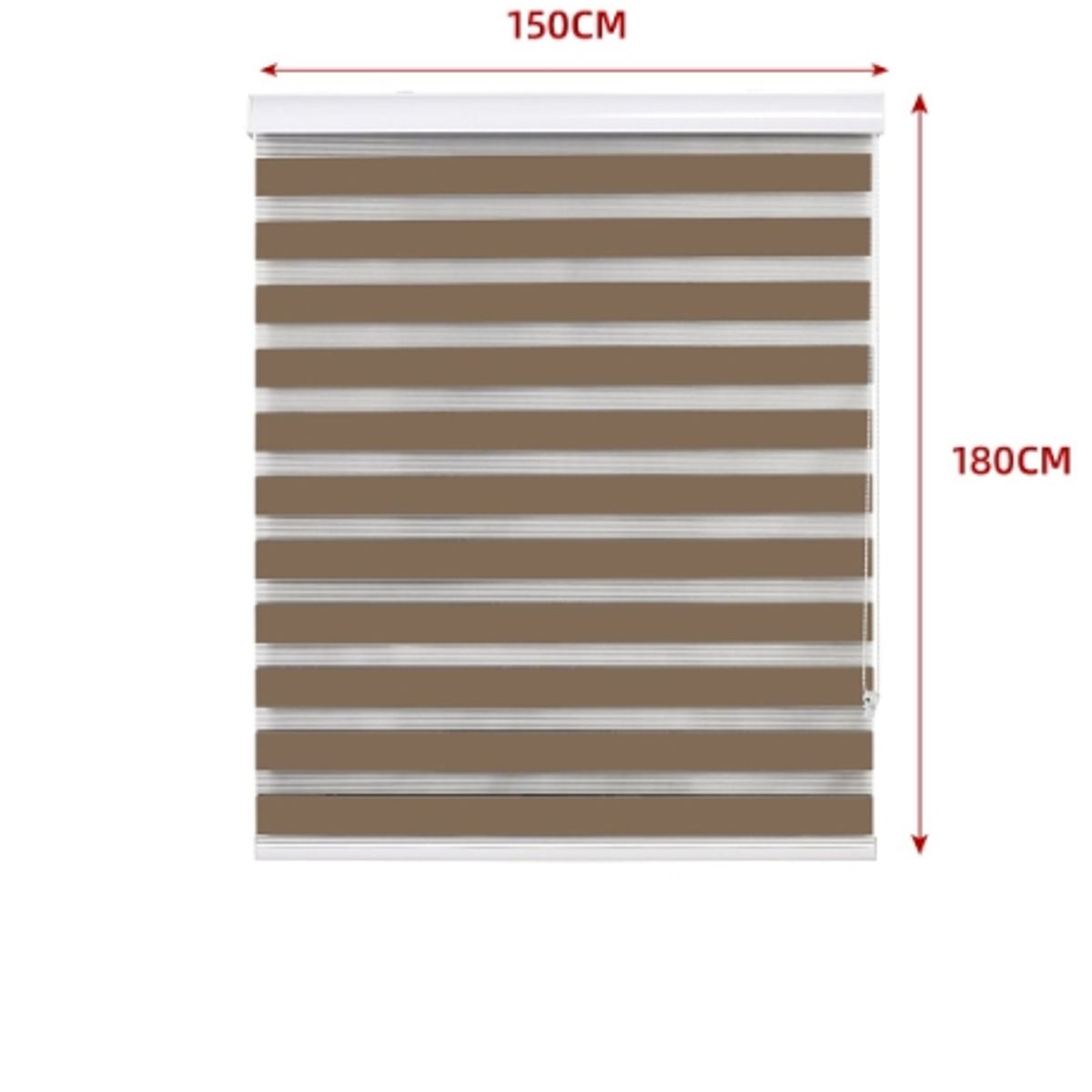 GENERICO - Cortina Roller Duo Black-Out Cafe Claro 150X180CM