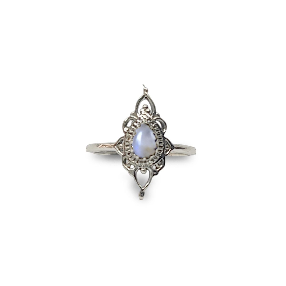 COGGIOLA - Anillos Ishani Piedra Luna Plata Fina 925