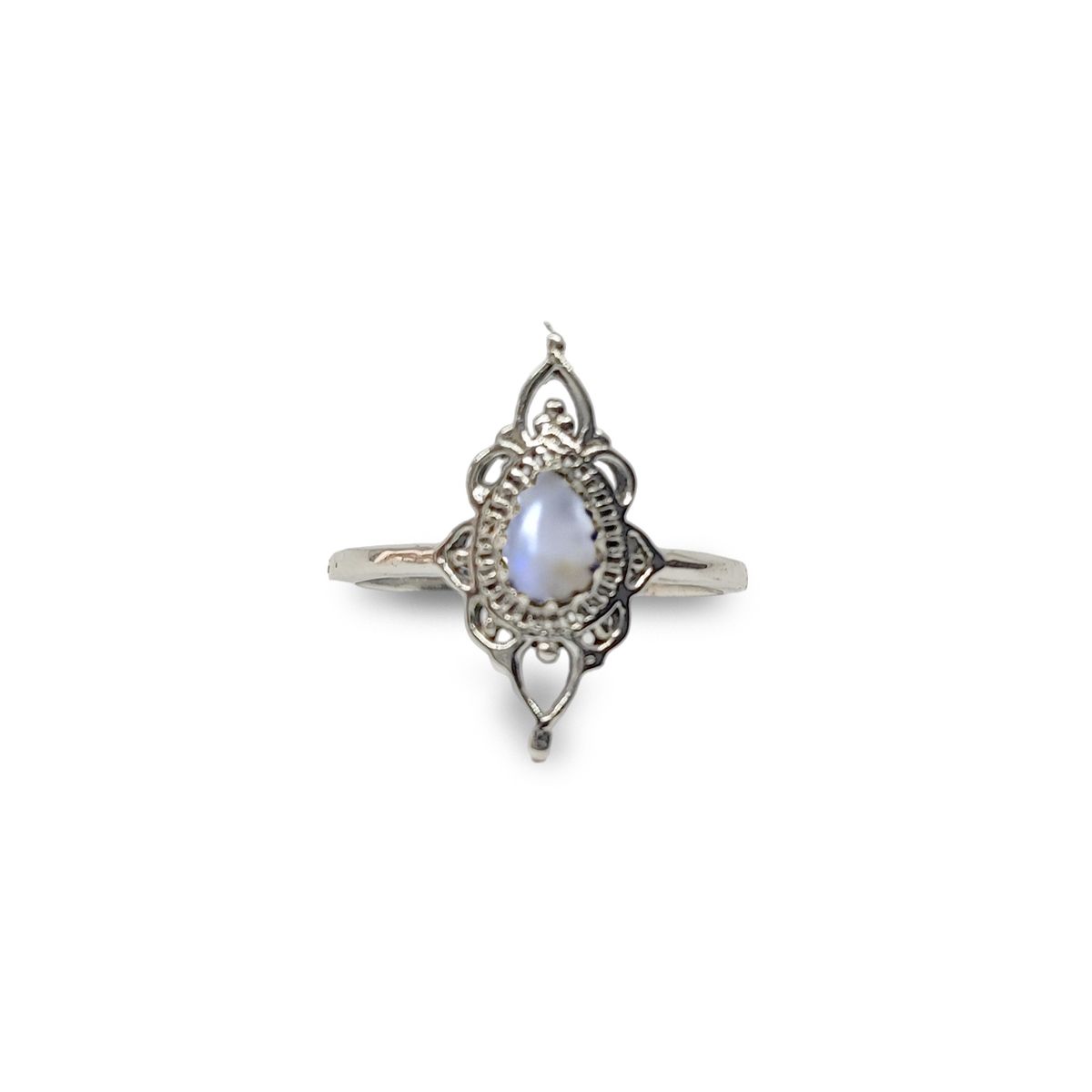 COGGIOLA - Anillos Ishani Piedra Luna Plata Fina 925