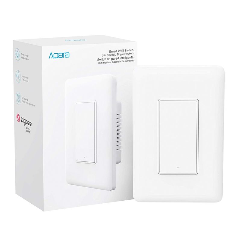 AQARA - Switch de Pared Simple SIN Neutro Zigbee - Aqara