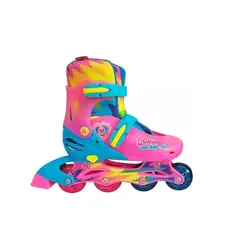 GENERICO - Patines En Linea Rush Girl- Apache Luces Ajustables T 34-37