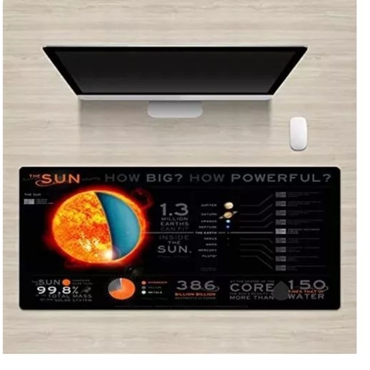 GENERICO - Mouse Pad con diseño 90x40 cm