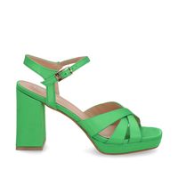 Sandalia Mujer Taco Verde 45902