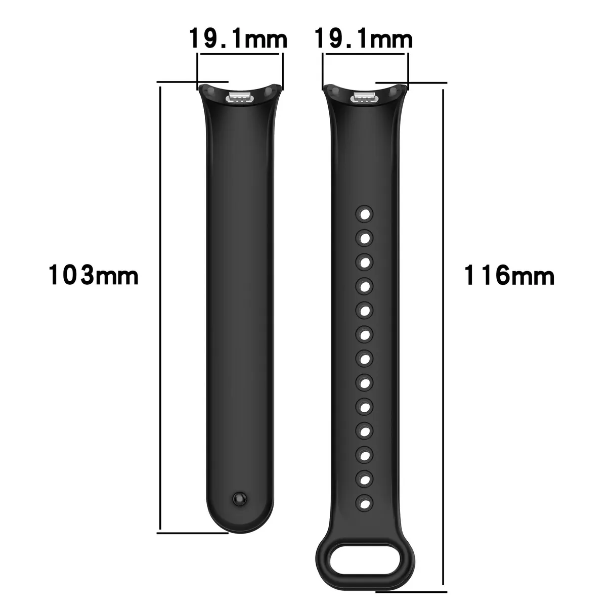 GENERICO - Correa Para Xiaomi Smart Band 8 y 9 Silicona Lila