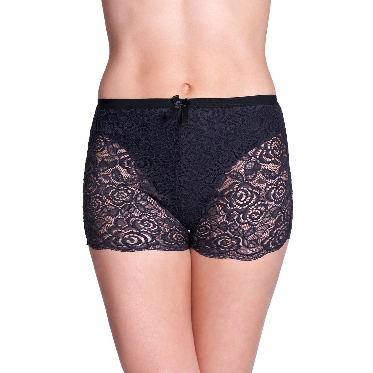 BAZIANI - Calzón Encaje Largo 20485