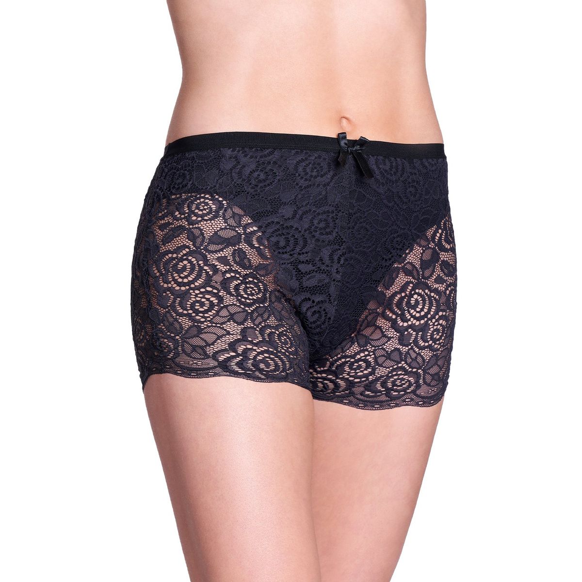 BAZIANI - Calzón Encaje Largo 20485