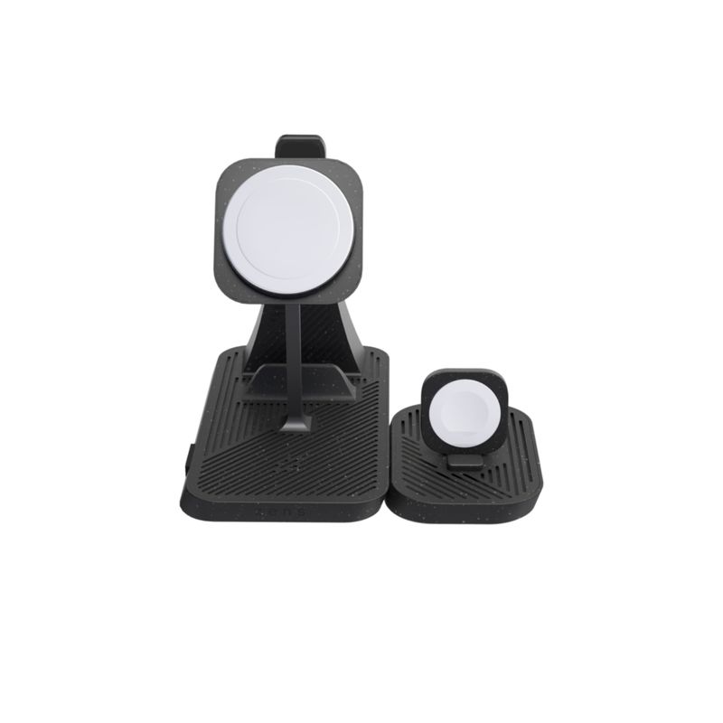ZENS - Base de carga 4 en 1 inalámbrica MagSafe Zens Negra
