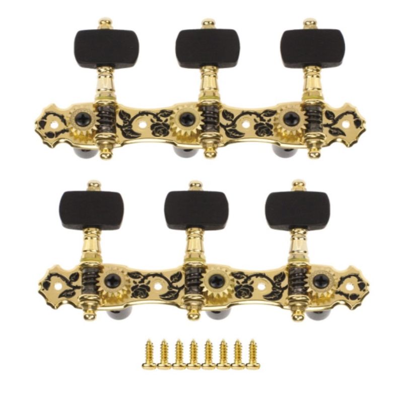 ALICE - Clavijero Guitarra Alice AOS-028BWP - Zinc Chapado en Oro