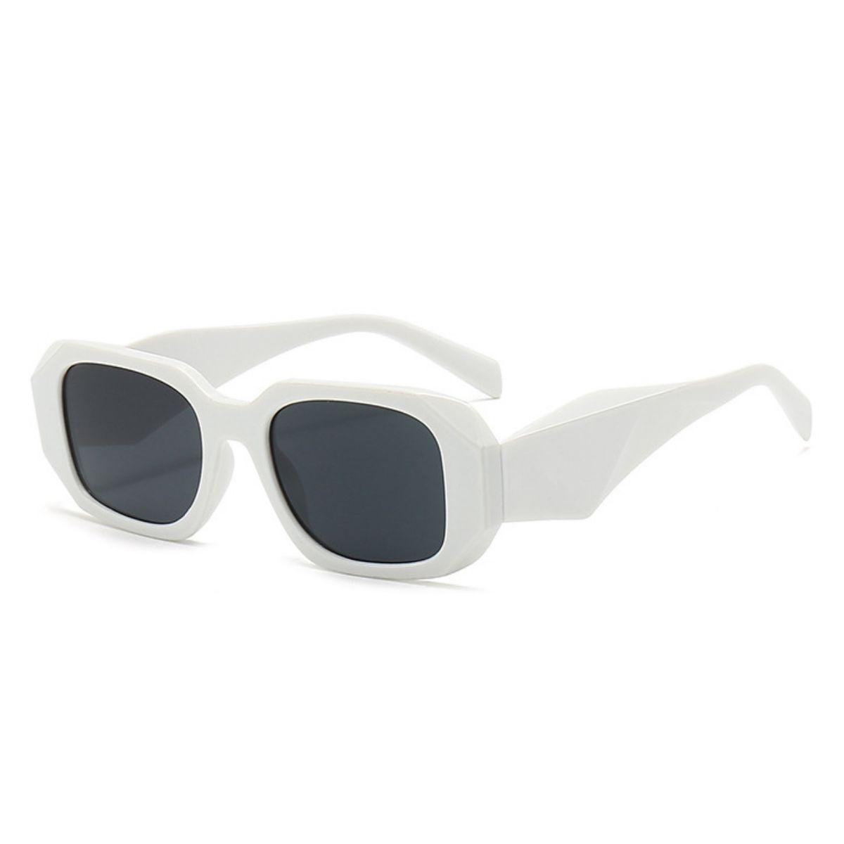 GENERICO - Gafas Lentes De Sol Retro Blanco estilo Prada UV400