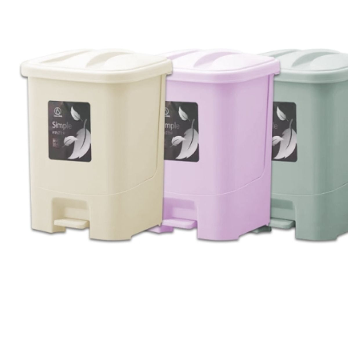 GENERICO - Papelero Con Pedal Liso Plastico 255X27X34CM