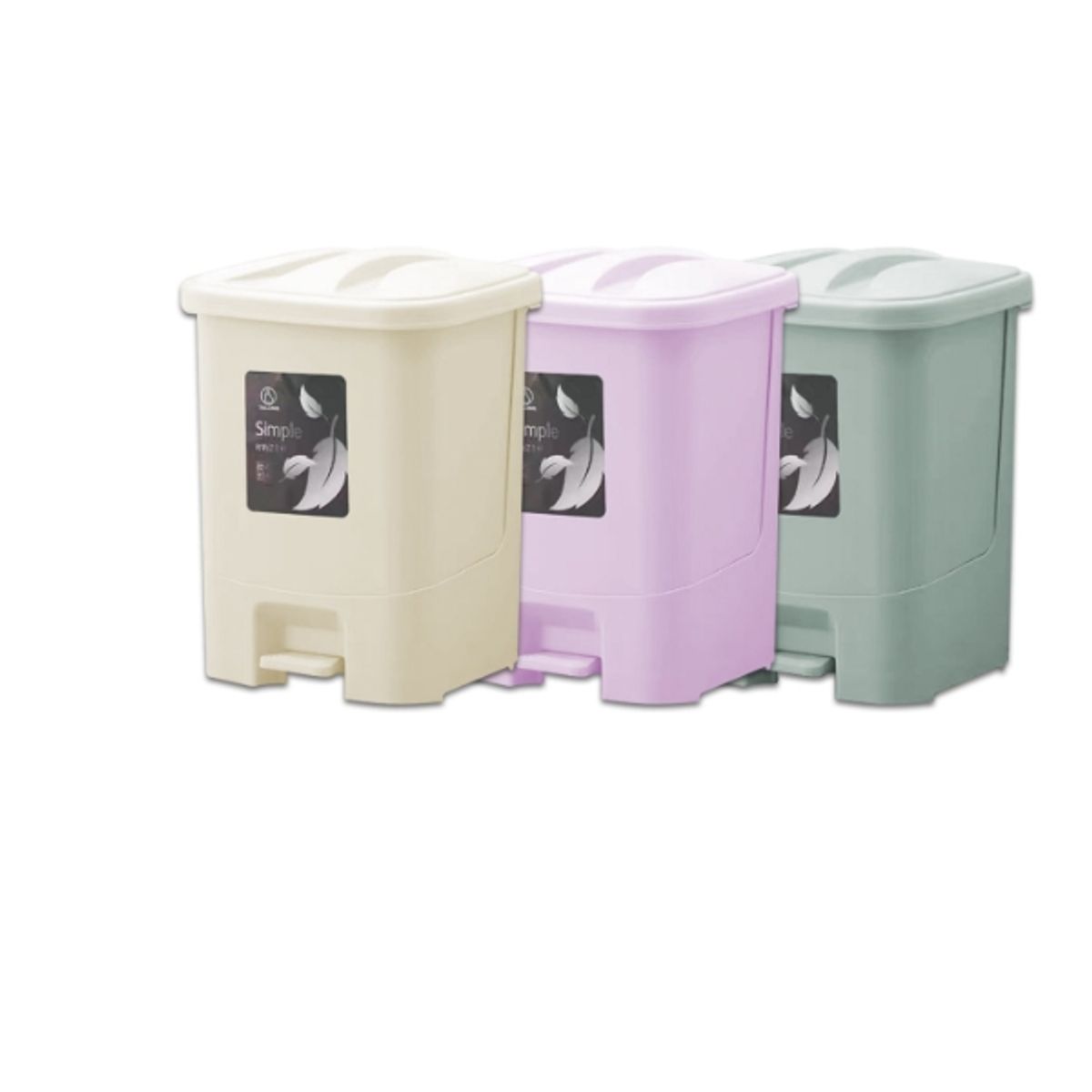 GENERICO - Papelero Con Pedal Liso Plastico 255X27X34CM