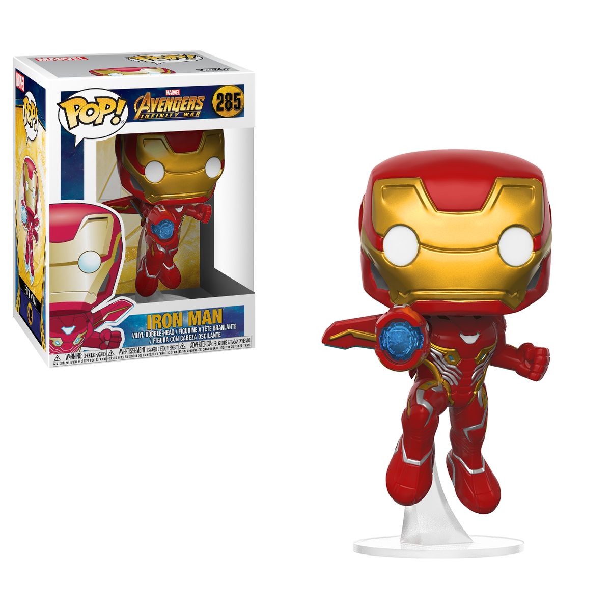 FUNKO - Funko Pop! Iron Man with Nano Repulsor Cannon Marvel #285