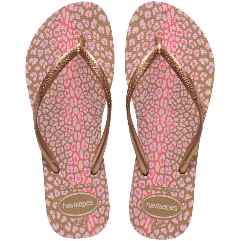 HAVAIANAS - Sandalia Mujer Slim Animal Rosado Havaianas