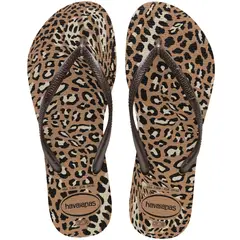 HAVAIANAS - Sandalia Mujer Slim Animal Cafe