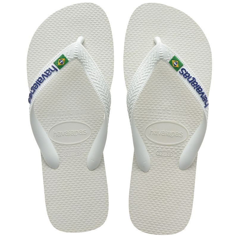 HAVAIANAS - Sandalia Hombre Brasil Logo Blanco Havaianas