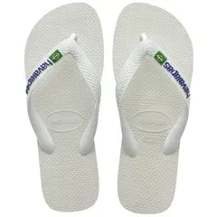 HAVAIANAS - Sandalia Hombre Brasil Logo Blanco