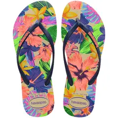 HAVAIANAS - Sandalia Mujer Slim Neon Flora Multicolor