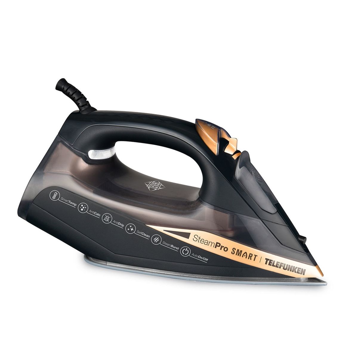 TELEFUNKEN - Plancha a vapor Telefunken SteamPro Smart Negro TELEFUNKEN