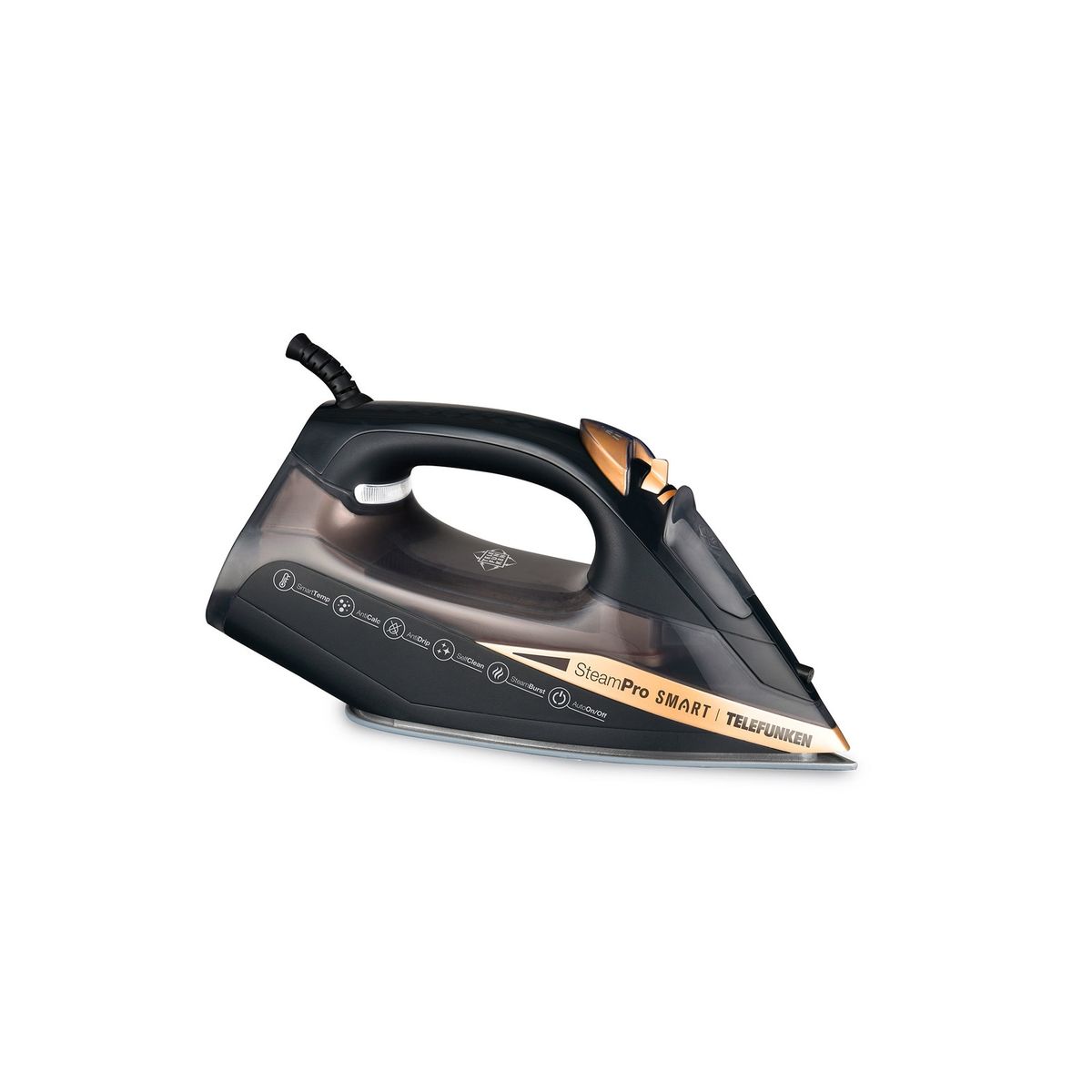 TELEFUNKEN - Plancha a vapor Telefunken SteamPro Smart Negro TELEFUNKEN